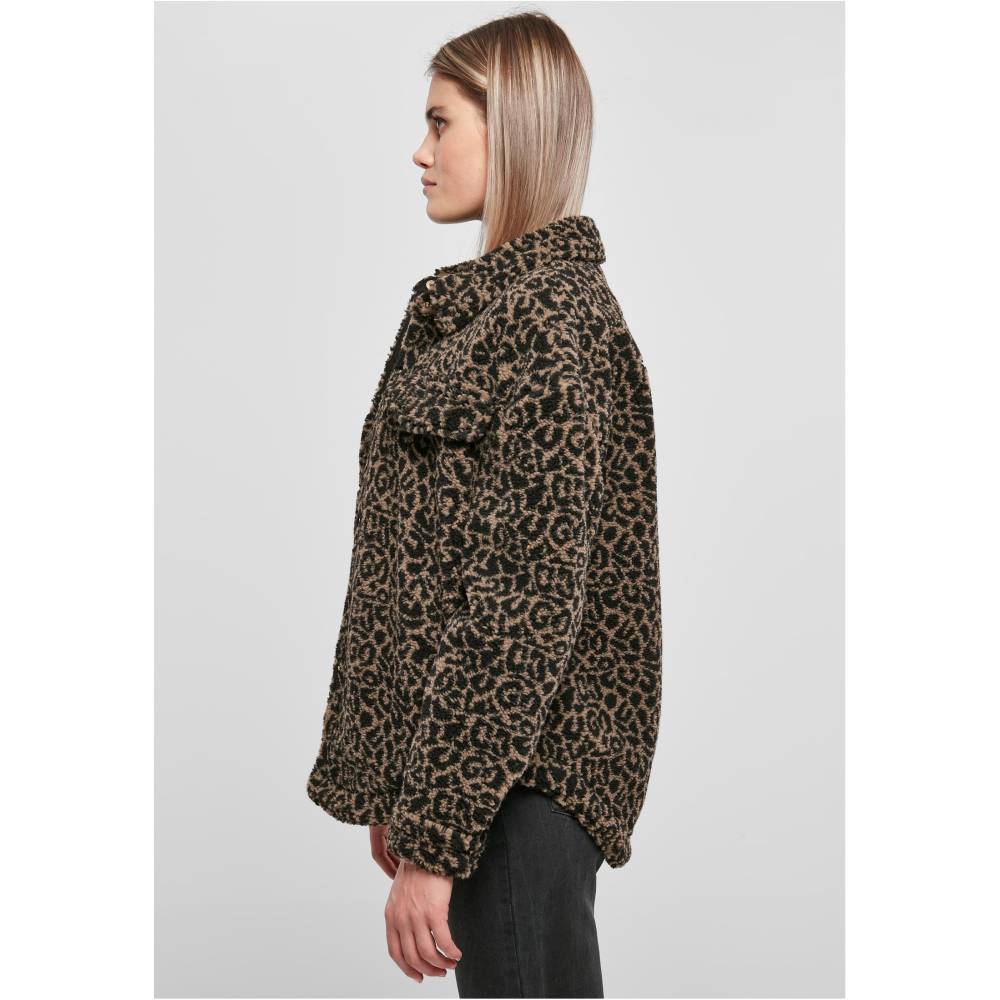 Urban Classics - AOP Sherpa Overshirt Bluse - Mehrfarben